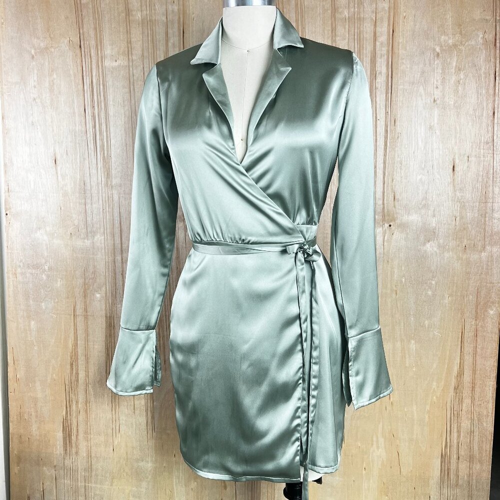 Silky Wrap Dress